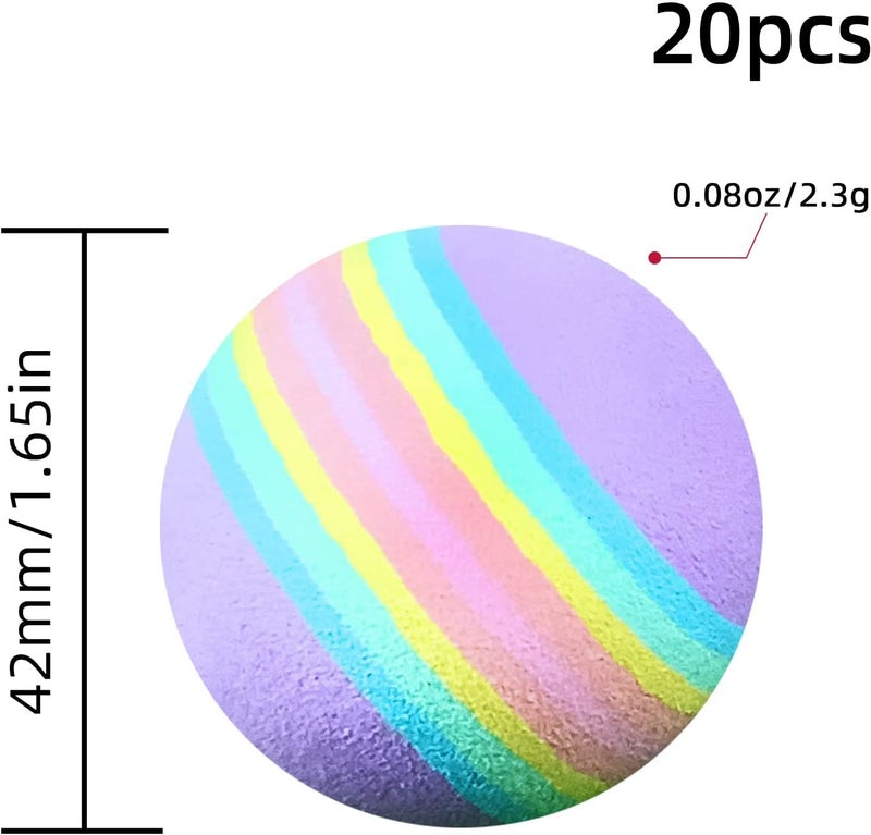 Scott Edward Air Golf Practice Balls, Multicolor and Lightweight Sponge Ball, 20 Pieces, Golf Training Indoor and Outdoor, for Backyard Hitting Mat, Soft for Children, Pets (Purple) - Image 2