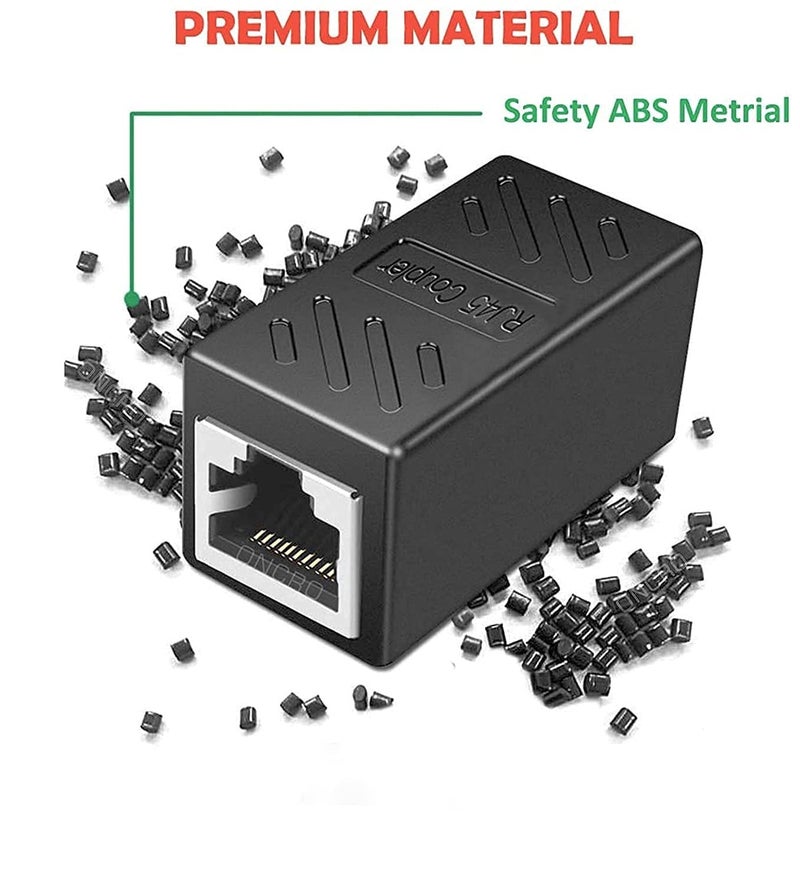 MVTECH RJ45 Coupler Ethernet Coupler Cat7, Cat6 Cat5e RJ45 8P8C Inline lan Coupler Ethernet Extender Adapter Adsl Extension Jointer Extending the Ethernet Cables Female to Female Connector Pack -25 - Image 5