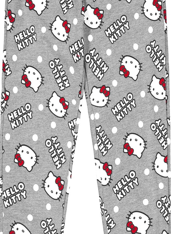 Hello Kitty بنطلون فليس للبنات من هالو كيتي سانريو 2 حزمة للأطفال الرضع أحمر/رمادي - Image 5