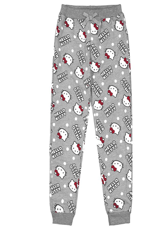 Hello Kitty بنطلون فليس للبنات من هالو كيتي سانريو 2 حزمة للأطفال الرضع أحمر/رمادي - Image 4