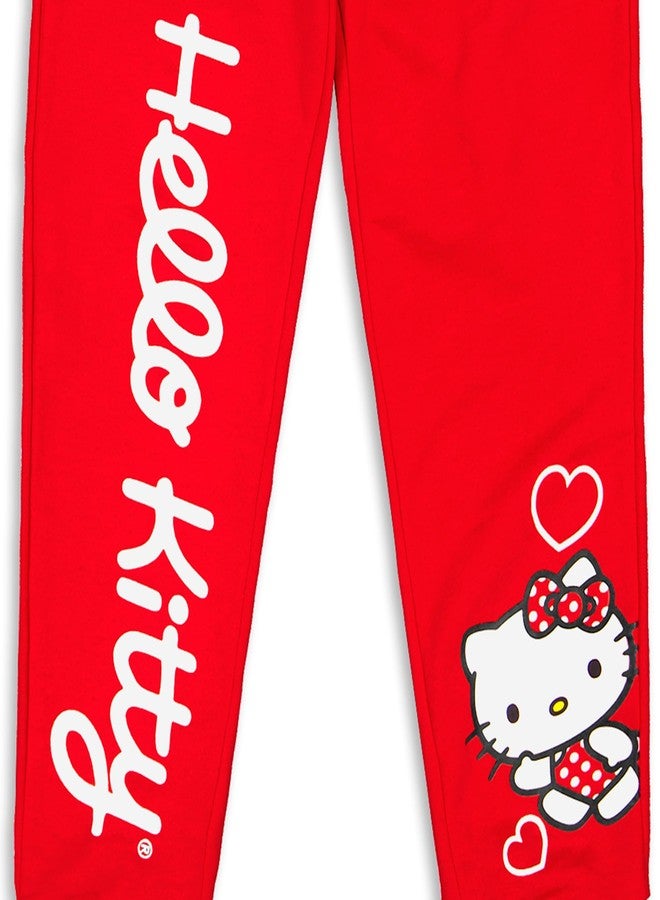 Hello Kitty بنطلون فليس للبنات من هالو كيتي سانريو 2 حزمة للأطفال الرضع أحمر/رمادي - Image 3