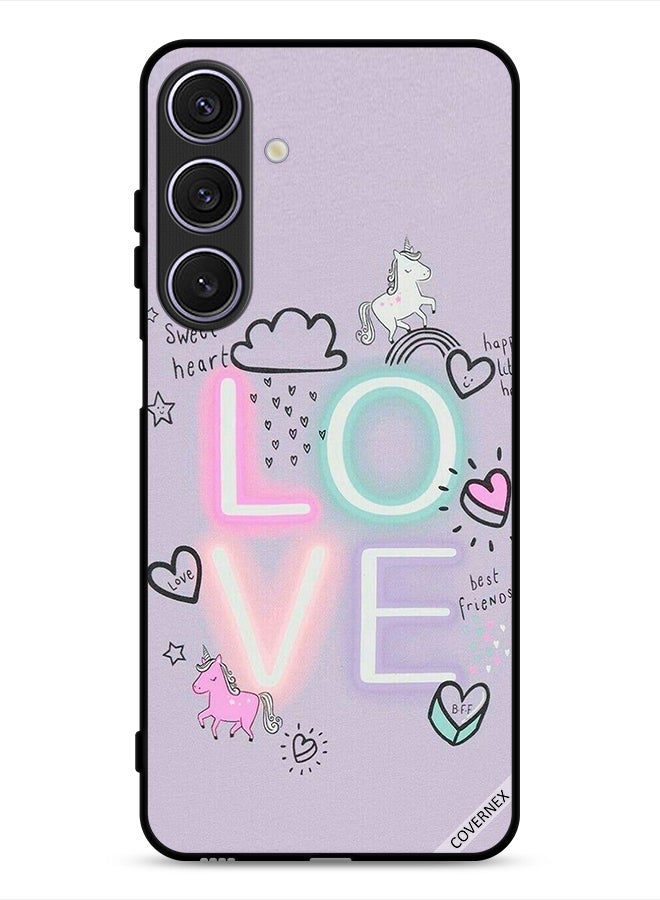 Covernex Samsung Galaxy A26 Protective Case Cover Sweet Heart Love Unicorn - Image 1