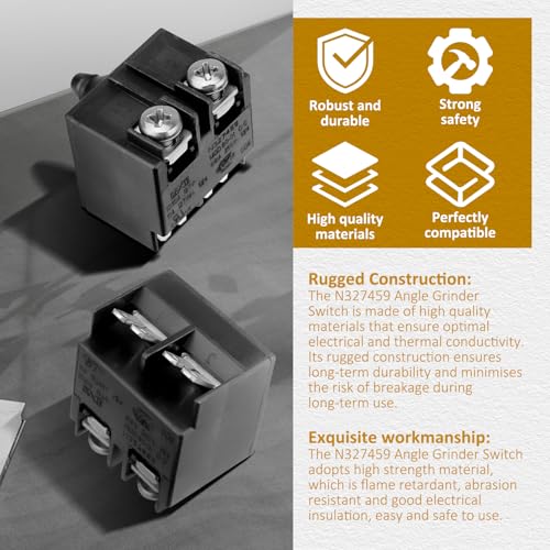 HASME Replacement Switch for DeWalt Angle Grinder Replaces for N327459 N167538 Fits for DWE4011 DWE4120 DWE4120N DWE4214 DWE4224 CMEG200 DWE4020-B2 DWE4887N DWE4012 - Image 4