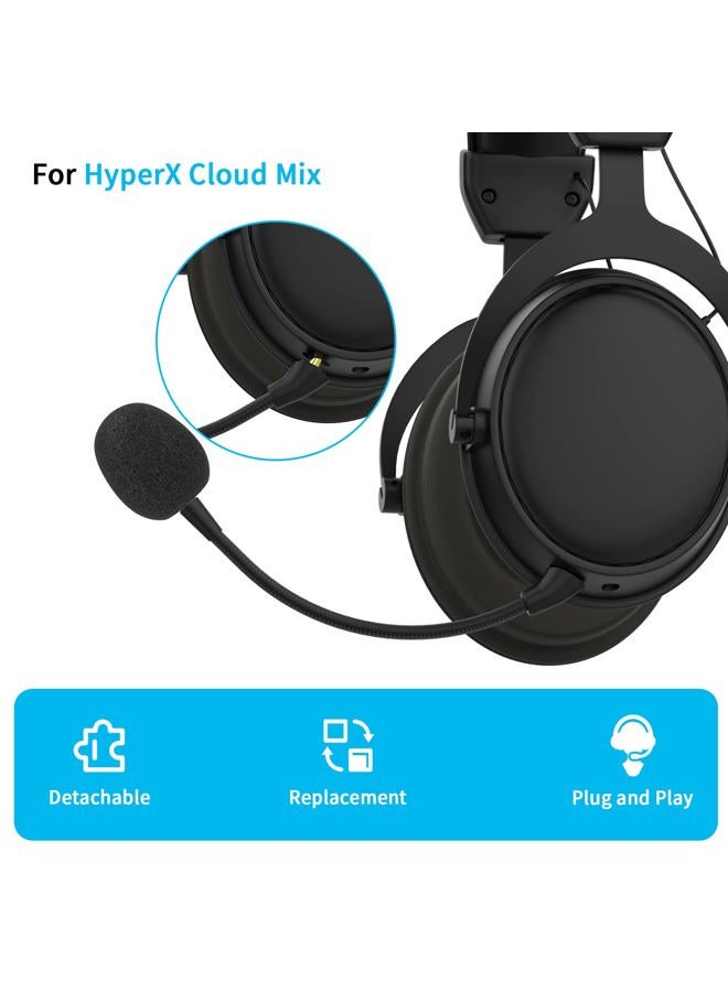 Cubilux Cublilux TRS Mic Replacement for HyperX - Cloud Mix Gaming Headsets - Crystal Clear Audio, Noise Cancelling, Adjustable Arm - Enhance Your Gaming and Streaming Audio Experience-6.5inch - Image 5