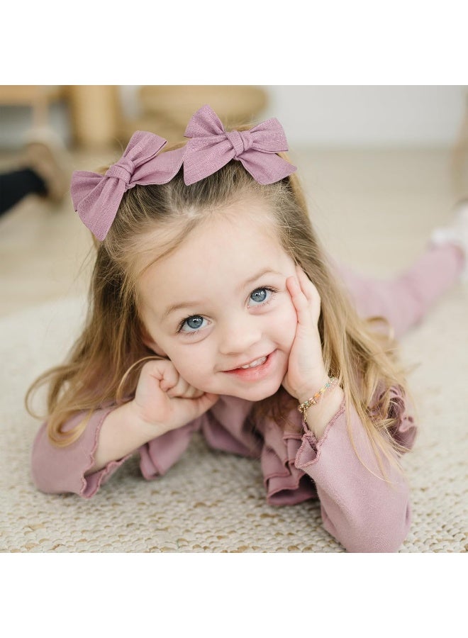 Prohouse 40 PCS Baby Girl Hair Clips, Hair Bows for Girls Toddler Babies Kids Baby, Alligator Clip Hair Accessories - Image 4