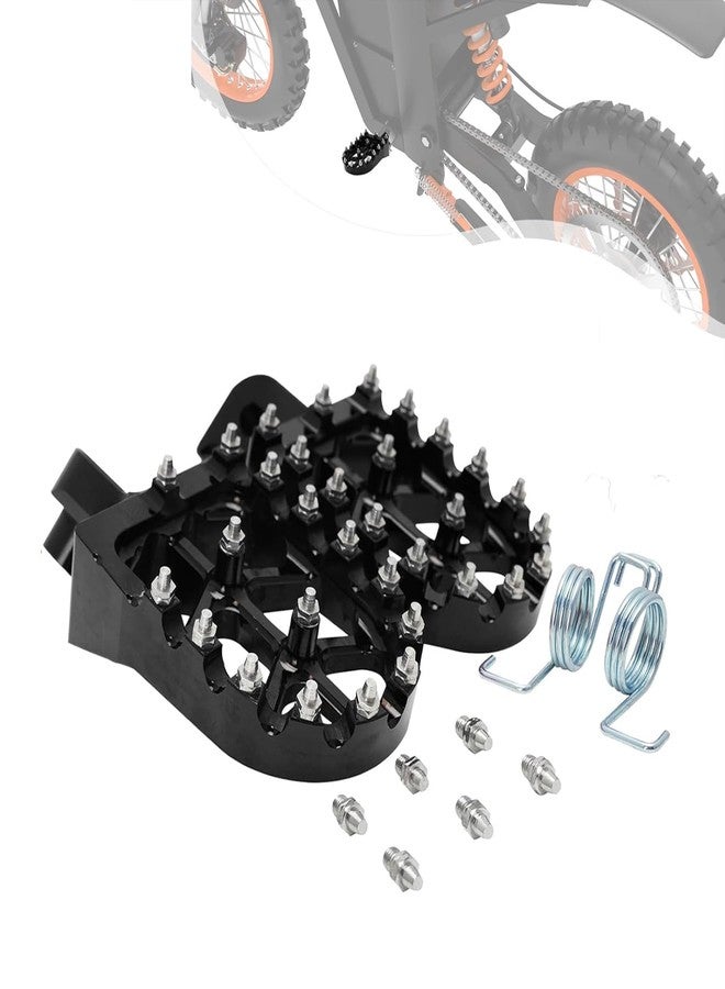 BAOUFF Dirt Bike Foot Pegs for Soleil01,CNC 7075 Aluminum FootPegs Rest Pedal for Soleil01 Off-Road EBike Black - Image 1