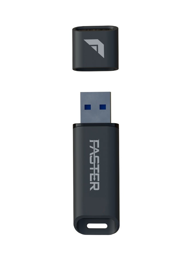 Faster FU-218 USB Flash Drive 128GB, USB 3.2 Gen 1 Memory Stick, Up to 120MB/s Read Speed, Compact USB-A Thumb Drive for Laptop, PC, Smart TV, Car Audio, Windows, macOS, Linux & Compatible Devices - Image 1