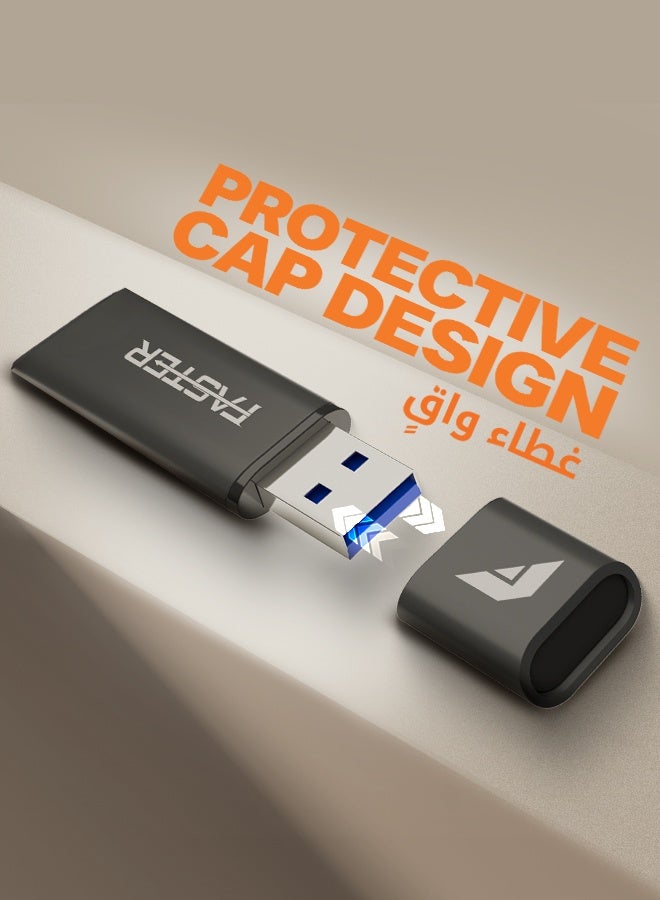 Faster FU-218 USB Flash Drive 128GB, USB 3.2 Gen 1 Memory Stick, Up to 120MB/s Read Speed, Compact USB-A Thumb Drive for Laptop, PC, Smart TV, Car Audio, Windows, macOS, Linux & Compatible Devices - Image 5
