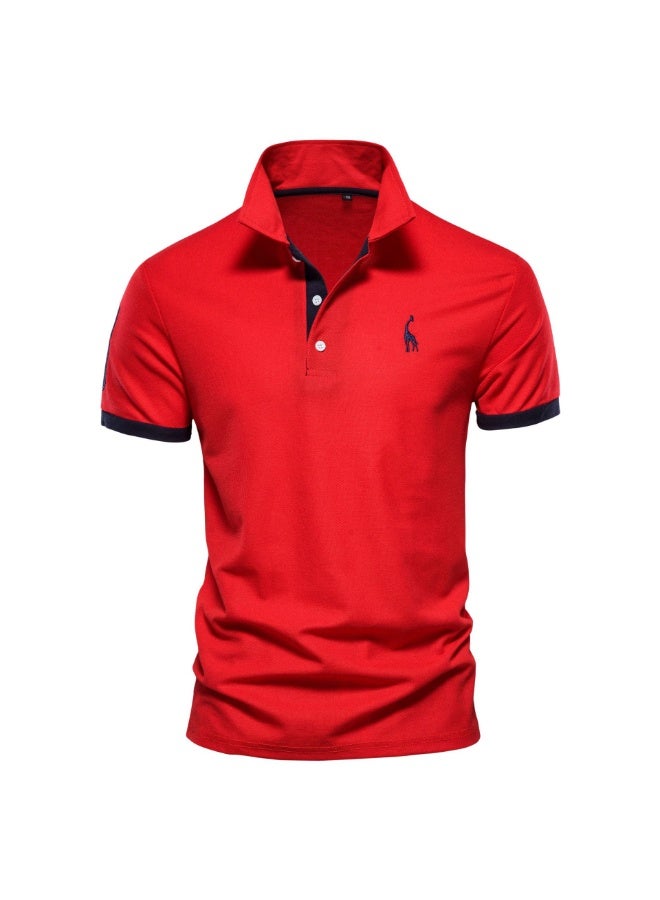 BIRD Summer  Men's Business Polo Shirt Casual Short Sleeve Embroidered Cotton  Male Top Breathable Comfortable - Image 1