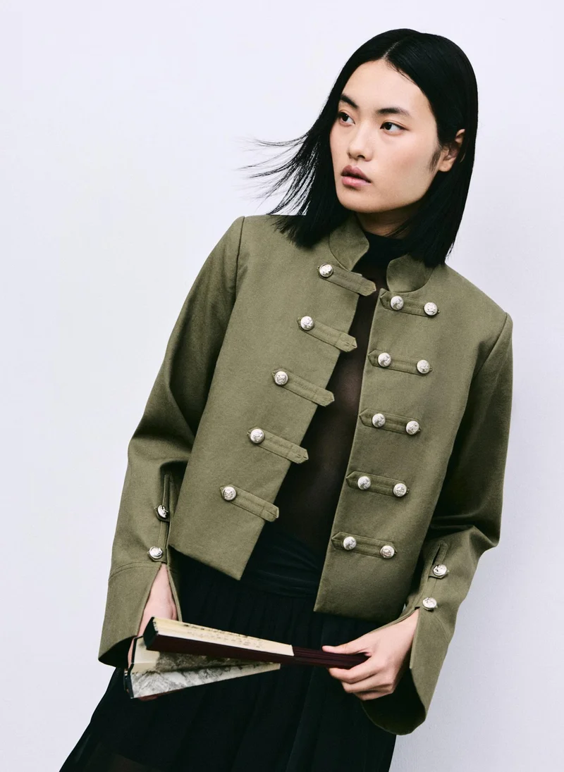 Lichi  Hussar-style jacket with metallic buttons for Women | Best Price UAE