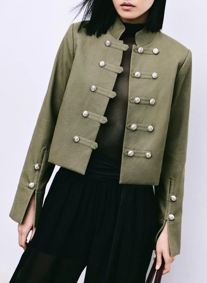 Lichi  Hussar-style jacket with metallic buttons for Women | Best Price UAE