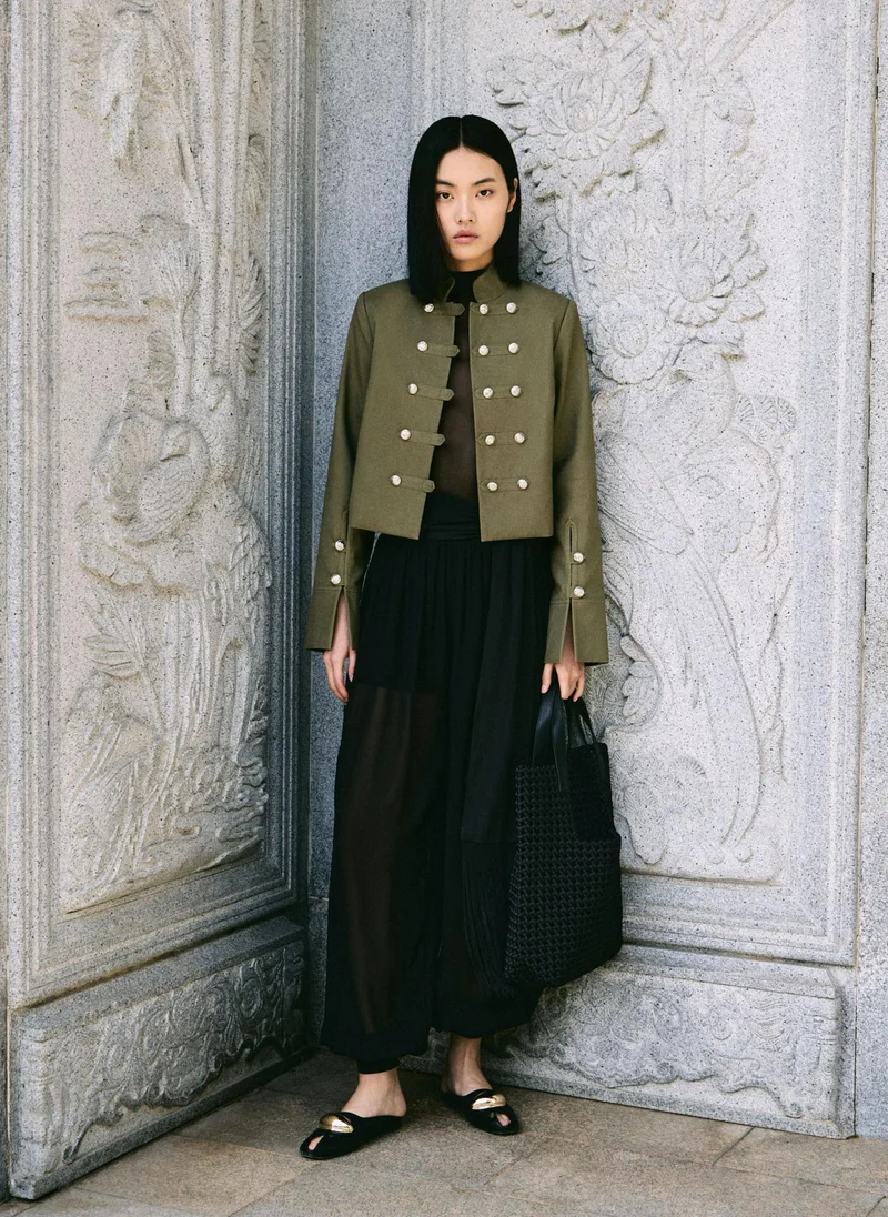 Lichi  Hussar-style jacket with metallic buttons for Women | Best Price UAE