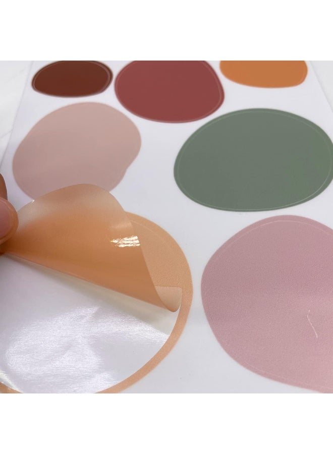 funlife 84 PCS Peel and Stick Boho Wall Decals, Self Adhesive Rustic Country Wall Stickers, Transparent PVC Boho Polka Dot Wall Art Stickers for Kids Room Bedroom Playroom Home Decor - Image 3