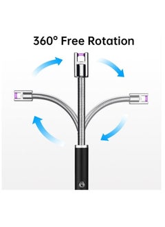 RAQTA Rechargeable Flameless USB Lighter – Windproof Flexible Neck Lighter for Candles, Kitchen & Outdoor Use  - Image 2