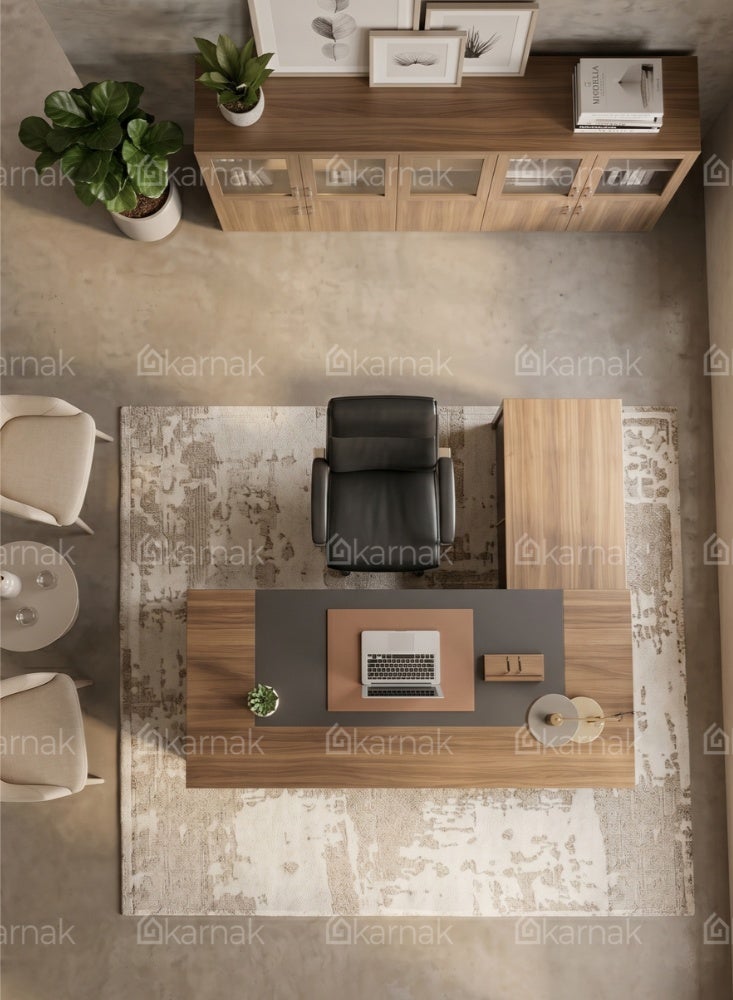 Karnak Vivax L-Shaped Executive Table, Executive Office Desk and Multifunction Computer Table. - Image 2