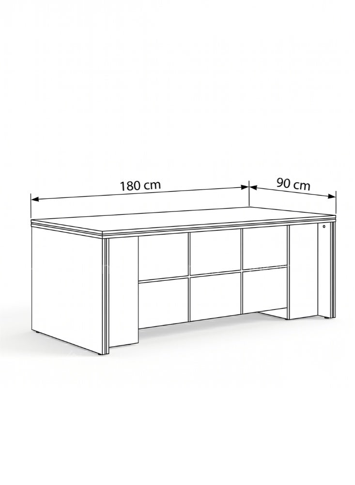 Karnak Vivax L-Shaped Executive Table, Executive Office Desk and Multifunction Computer Table. - Image 5
