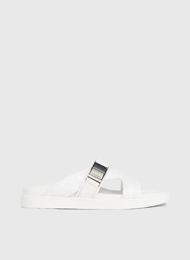 CALVIN KLEIN Logo Jacquard Sandals