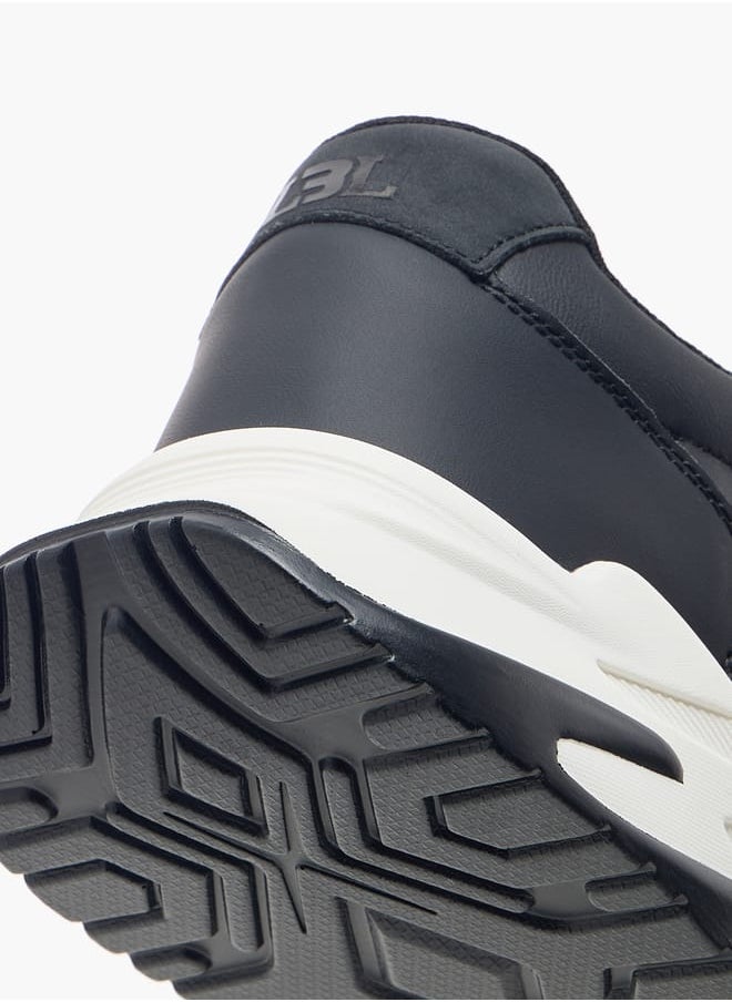 LBL by Shoexpress Men's Panelled Ankle Sneakers with Lace-Up Closure  - Image 5