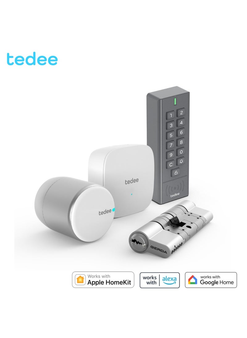 Tedee PRO  (Silver/White)  +  Modular Cylinder  +  Bridge