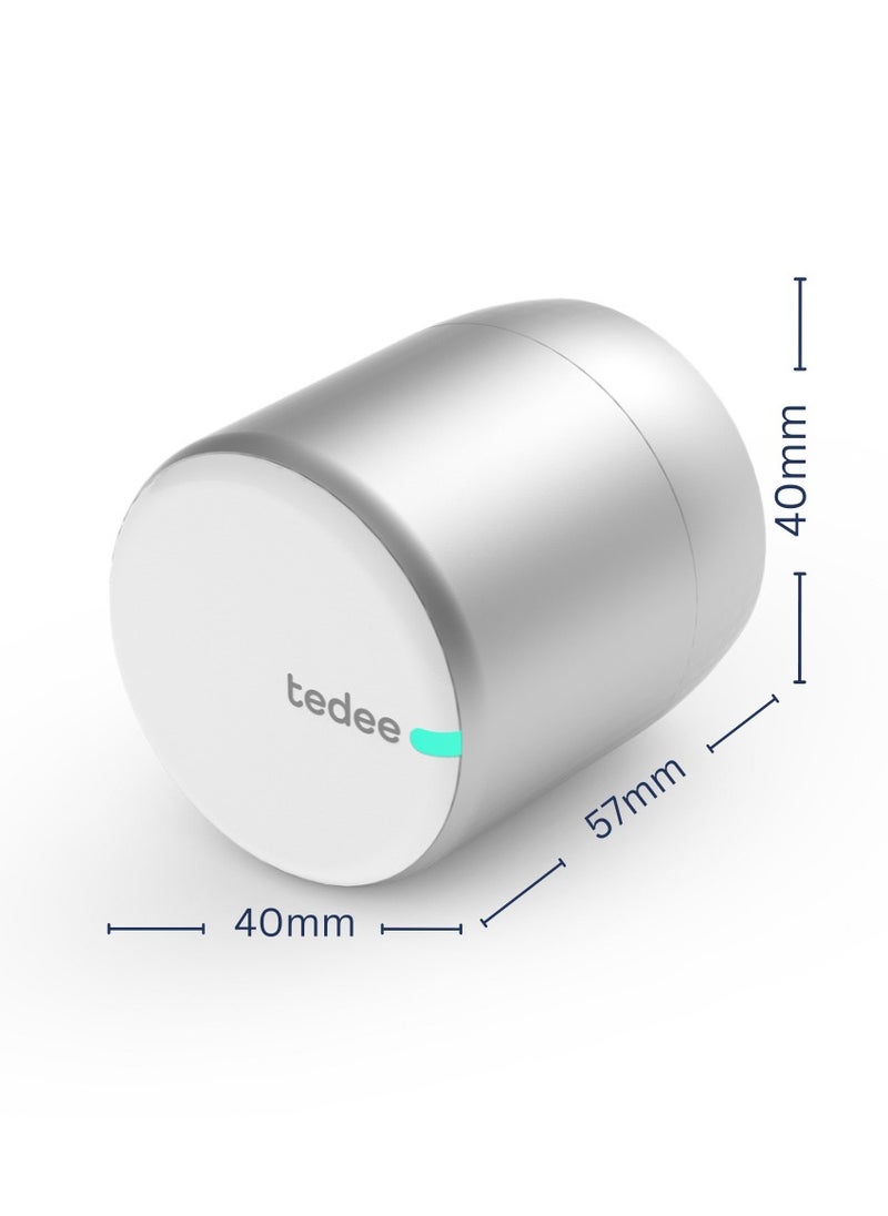 Tedee PRO  (Silver/White)  +  Modular Cylinder  +  Bridge