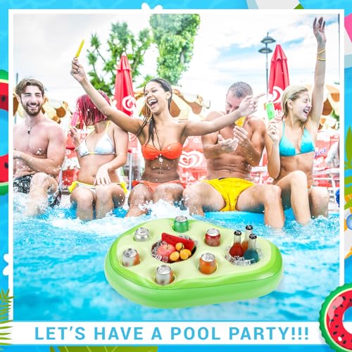 FillTouch حامل مشروبات عائم FillTouch للمسبح، بار كابانا عائم، حامل مشروبات لجاكوزي للبالغين، ملحقات مسبح قابلة للنفخ (كلب) - Image 4