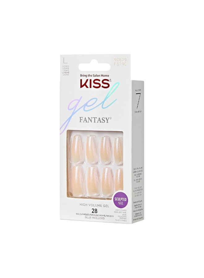 Kiss Gel Fantasy Sculpted Nails - Long Length FS19C - Image 3
