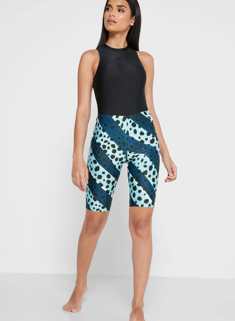 House of Holland x Speedo Muted Cheetah Stripe Swim Shorts