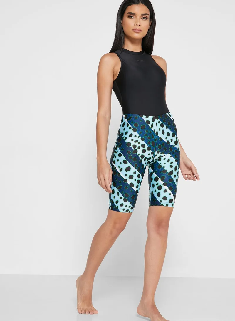 House of Holland x Speedo Muted Cheetah Stripe Swim Shorts