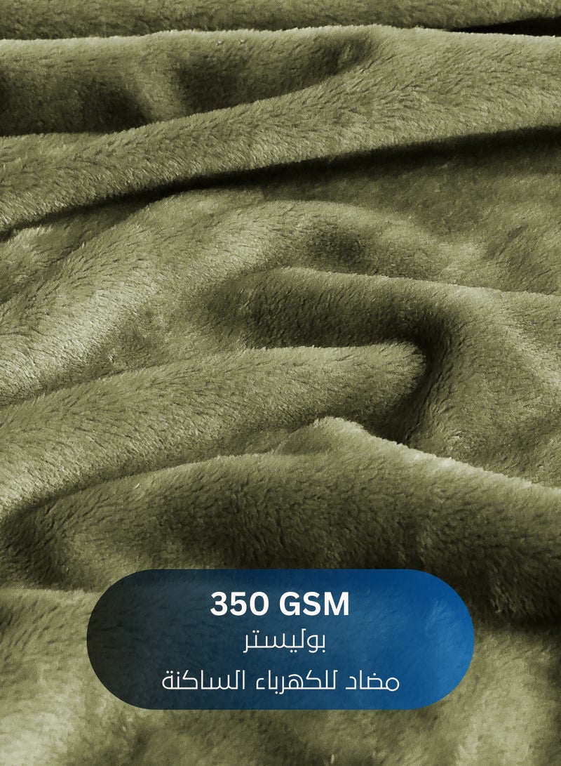 Master Home Textile Lightweight Velvet Blanket, Mora Series, 350GSM, Double Size 260 x 240 cm, Extra Soft All Season Fleece Blanket, Bed And Sofa Blanket - Image 2