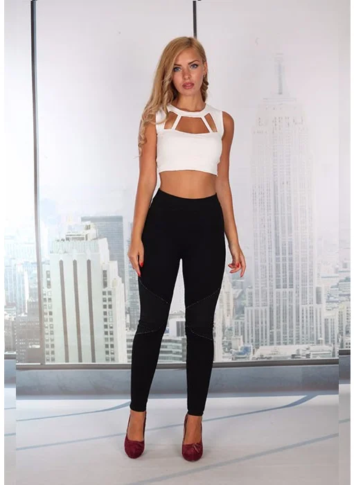 بلونس Knee Detailed Sports Tights