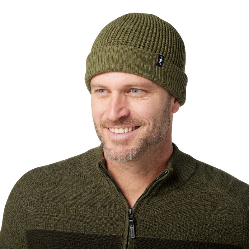 Smartwool Creek Run Beanie Winter Moss Heather One Size - Image 2