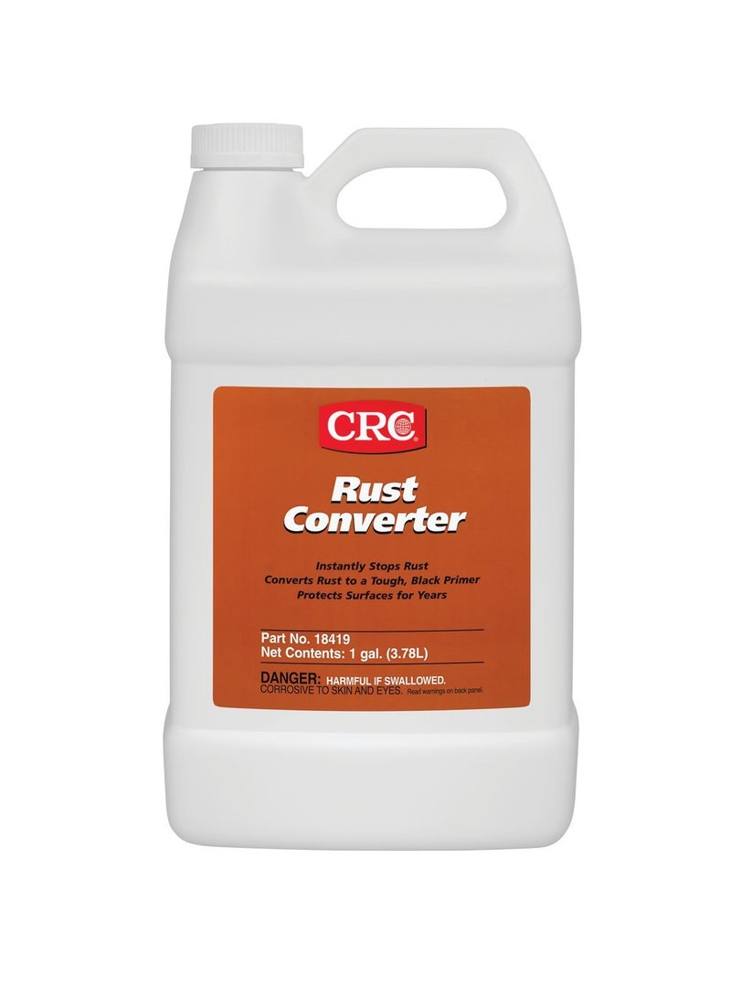 CRC Rust Converter 18419 1 GAL Liquid WaterBased Rust Converter For Metal Surfaces