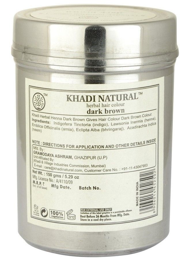 Khadi Natural Hair Color 150G Dark Brown (Pack Of 1)  - Image 5