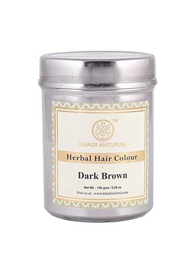 Khadi Natural Hair Color 150G Dark Brown (Pack Of 1)  - Image 1