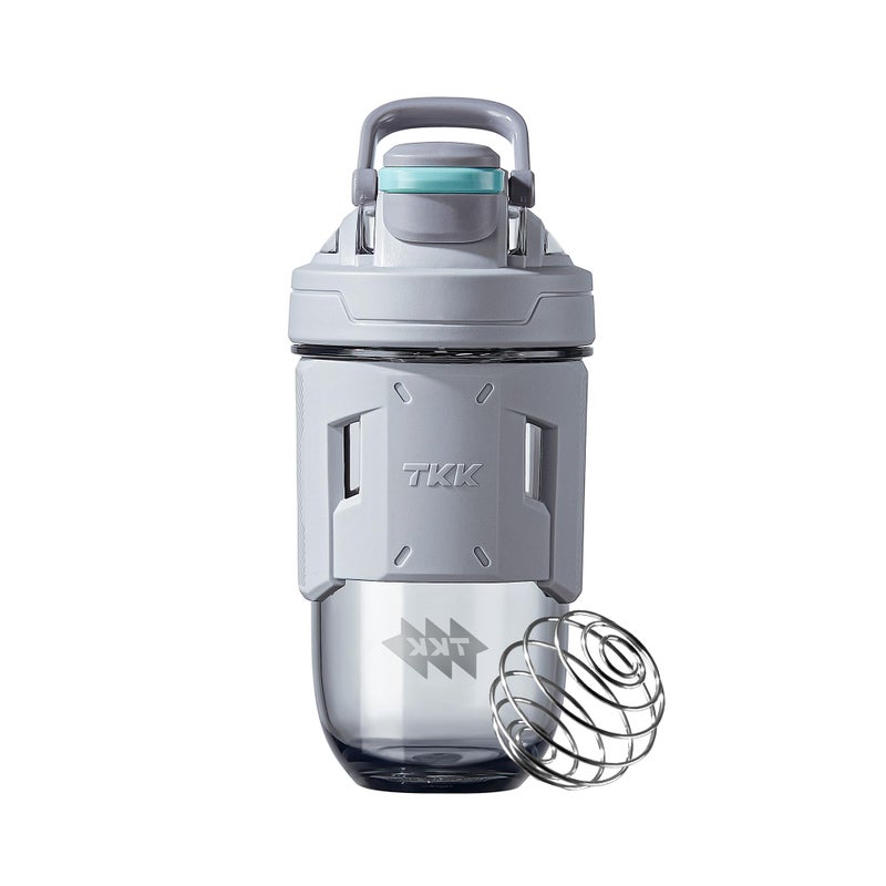 زجاجة خلط TKK بسعة 24 أونصة مع كرة خلط زجاجة بروتين بلاستيكية لشراب البروتين قبل وبعد التمرين زجاجة خلط أمريكية من تريتان خالية من BPA
