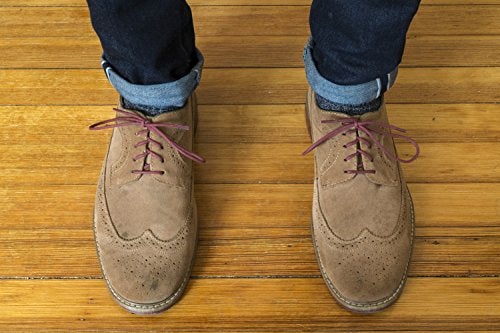 Benchmark Basics Brick Red 30" Round Waxed Cotton Shoelaces | 2mm (5/64”) Width (30 Inches, Brick Red) - Image 4