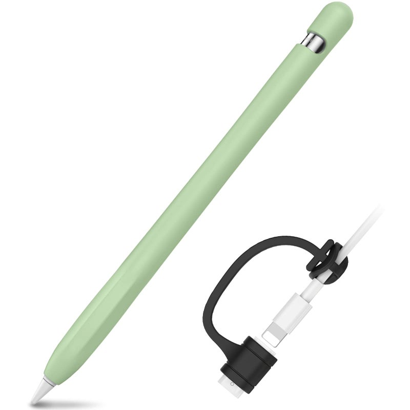 AhaStyle AntiSlip Case Sleeve Silicone Protective Skin Added Cable Adapter Tether Kit Compatible with iPad Pencil 1st Generation - Image 3