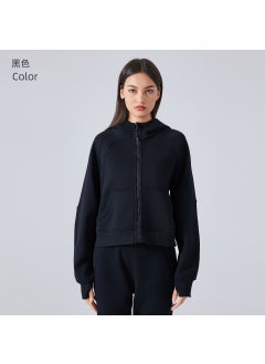 Generic New Fleece Hoodie Women Casual Yoga Top Autumn Winter Black 