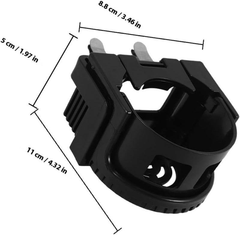 2pcs Car Air Vent Cup Holder Stand Automotive Drink Holder for Bottles Black Compatible with Air Outlet Accessories - Image 2