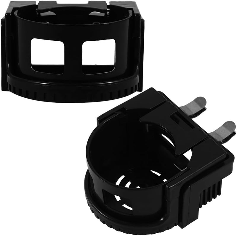 2pcs Car Air Vent Cup Holder Stand Automotive Drink Holder for Bottles Black Compatible with Air Outlet Accessories - Image 1