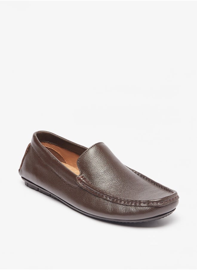 DUCHINI Men's Solid Slip-On Moccasins  - Image 1