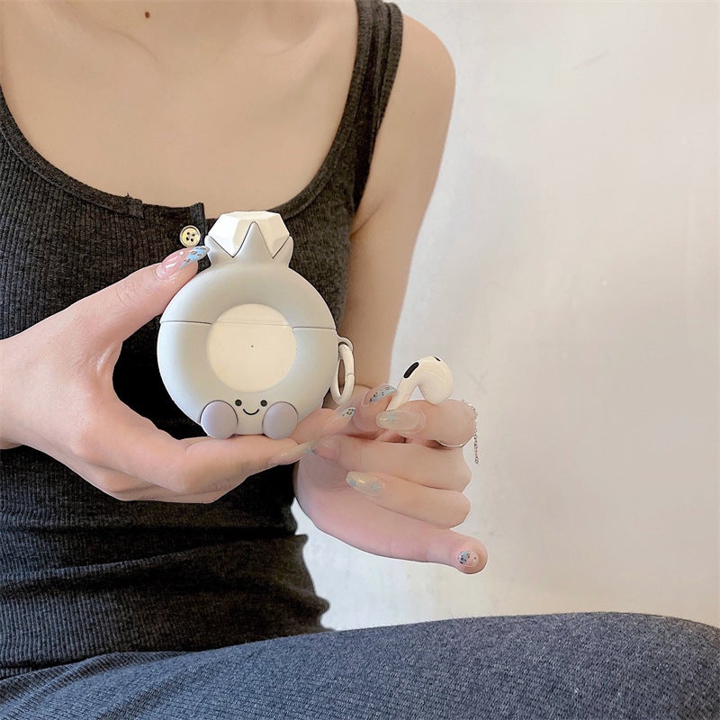 Three-Dimensional Diamond For Apple Airpods4 Bluetooth Wireless Earphone Set 1/2/3 Generation Pro2 Cute Cartoon Women - Image 2