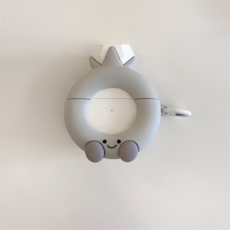 Three-Dimensional Diamond For Apple Airpods4 Bluetooth Wireless Earphone Set 1/2/3 Generation Pro2 Cute Cartoon Women - Image 1