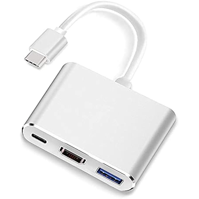 atdaraz USB-C TO HDMI ADAPTER (SUPPORTS 4K / 60HZ) - TYPE- C 3 IN 1 CONVERTER CABLE FOR 2017/2016 MACBOOK PRO, MACBOOK, MAC PRO, IMAC, CHROMEBOOK, MORE USB 3.0 TYPE-C DEVICES - Image 3