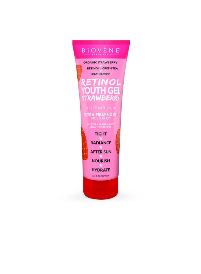 Biovène Retinol Youth Gel Strawberry Extra-Firming Gel 200ml - Image 2
