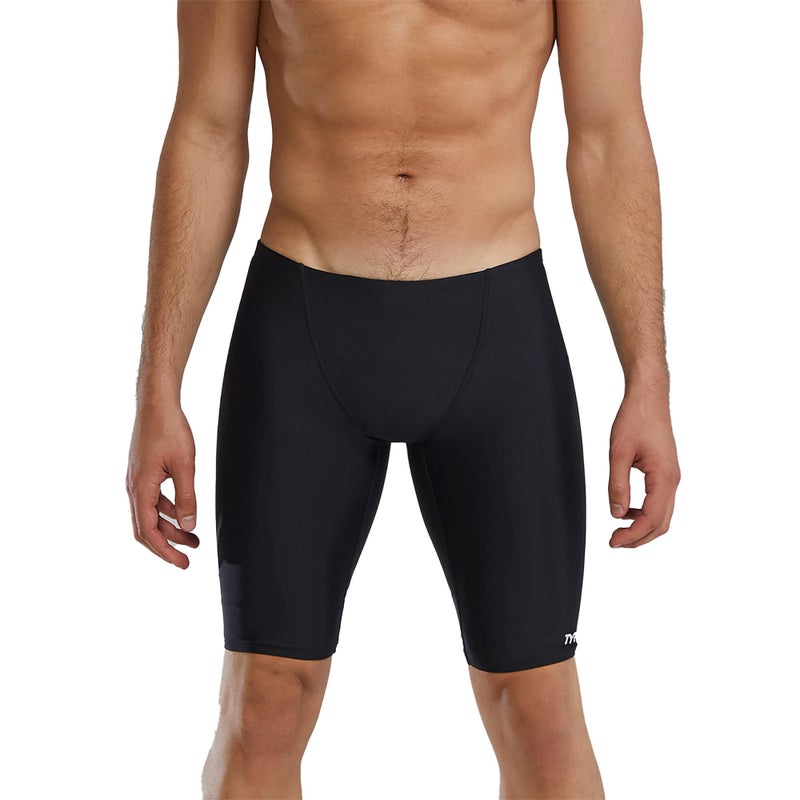 TYR Boys' Solid Jammer Swim Suit,Black,22 - Image 2