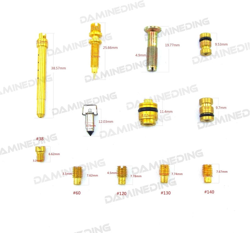 Damineding 4 X 78-79 GL1000 GOLDWING Carburetor Rebuild Repair Kit - Image 2