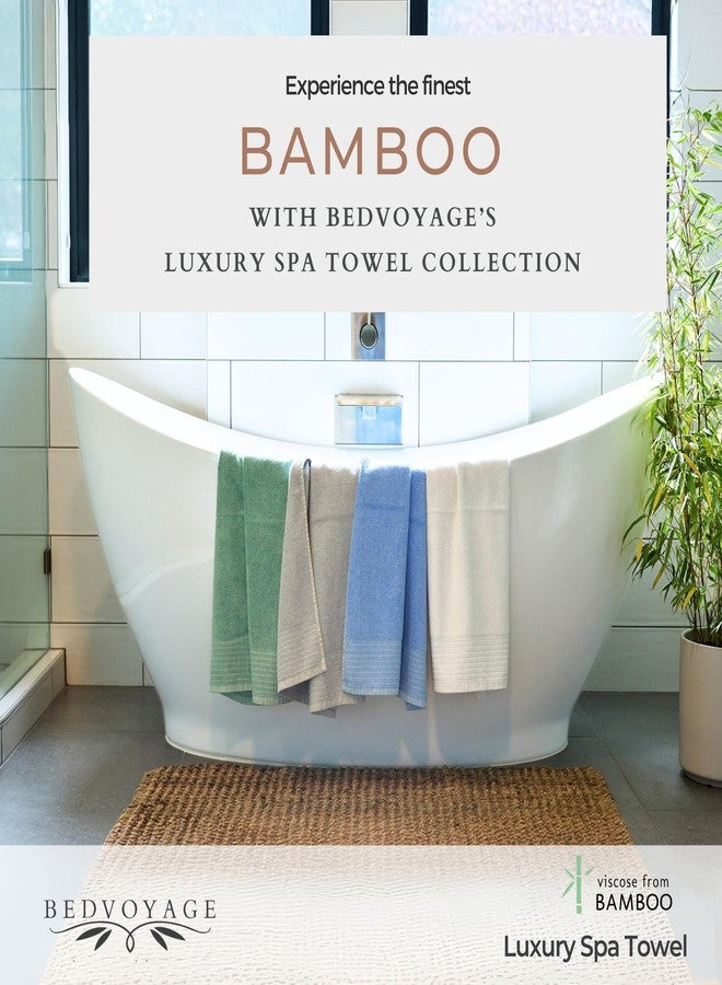 BedVoyage Luxury Bath Towel - Ultra Soft Plush Bathroom Towel - Highly Absorbent Viscose from Bamboo Bath Towels Ultra Soft - Spa Towels for Body - Ocean - Image 5