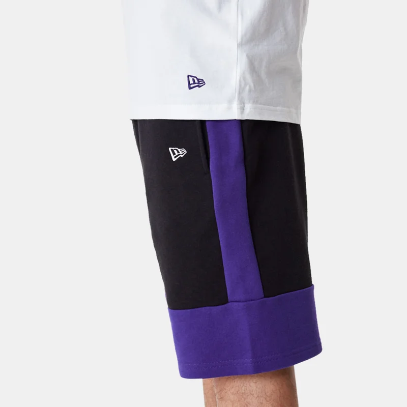 NEW ERA Black Men's NBA Los Angeles Lakers Colourblock Shorts for Men | Best Price UAE