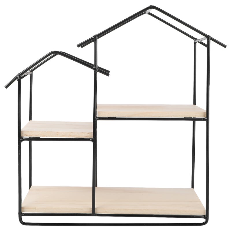 2 pcs Wood Wall Shelf Nordic Style Storage Shelf Wall Stand - Image 1